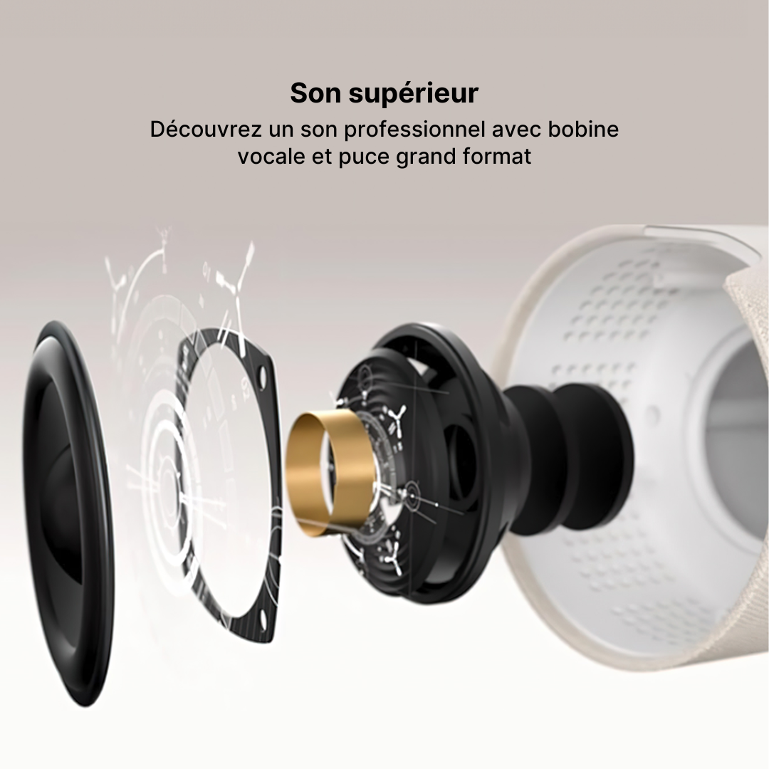Hub de Charge Sans Fil 3-en-1, Enceinte Bluetooth et Veilleuse