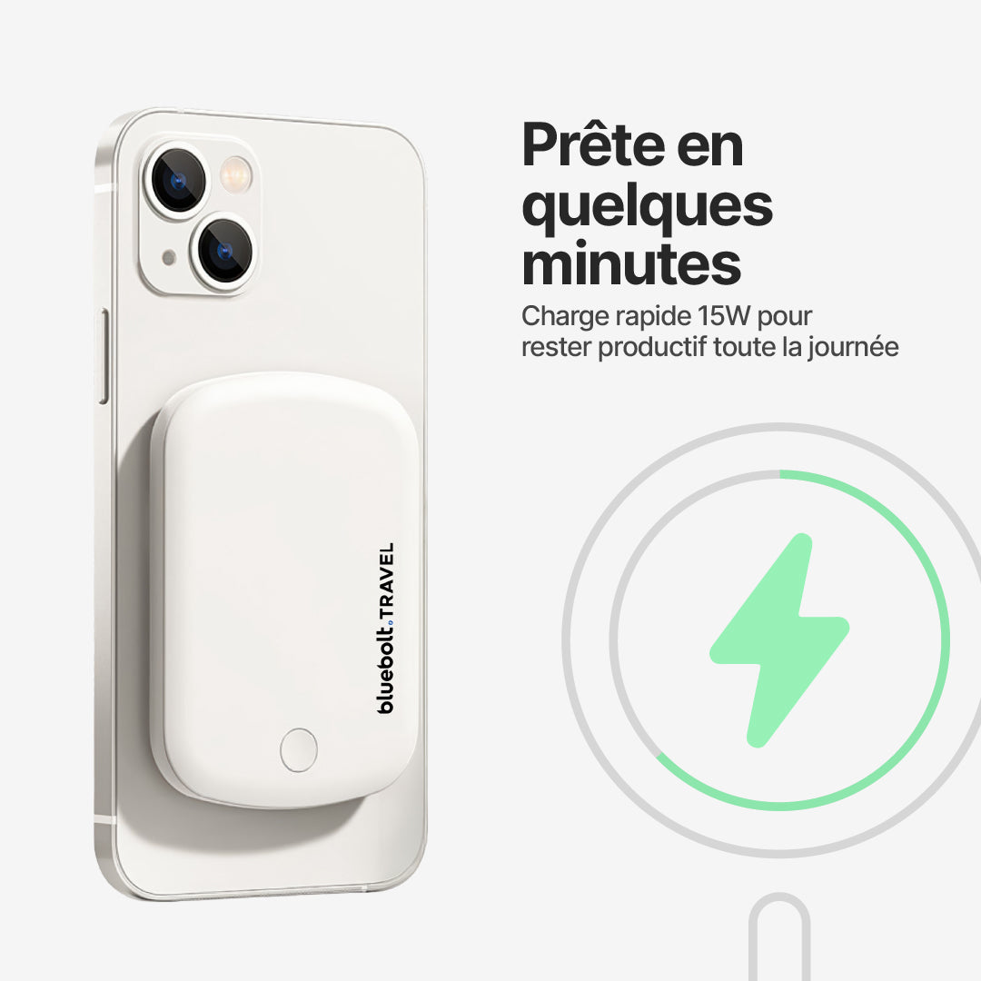 Batterie Externe MagSafe Sans Fil 15W