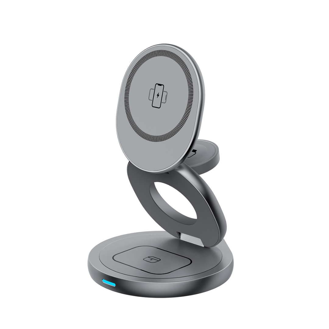 Chargeur Sans Fil Magnétique FlexCharge 3-en-1