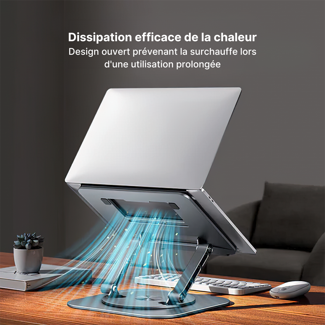 Support Ordinateur Portable Pivotant 360