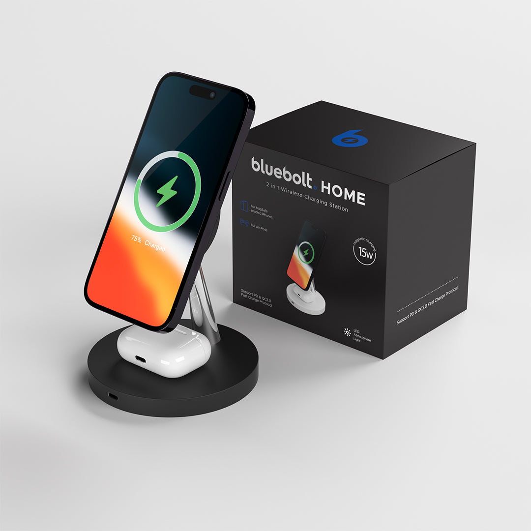 Station de Charge Sans Fil 2 en 1