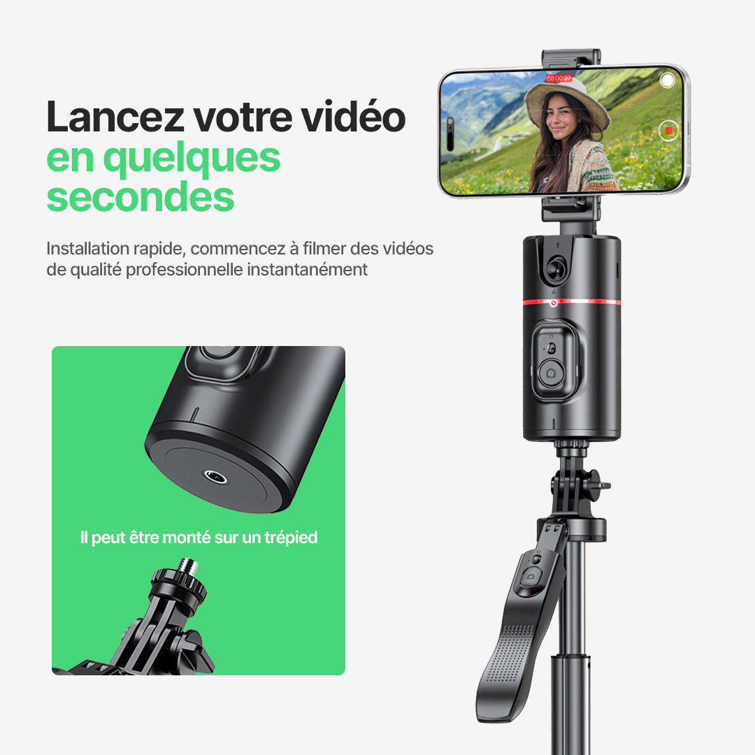 Perche pour Caméra AutoFocus 360 avec Suivi Intelligent