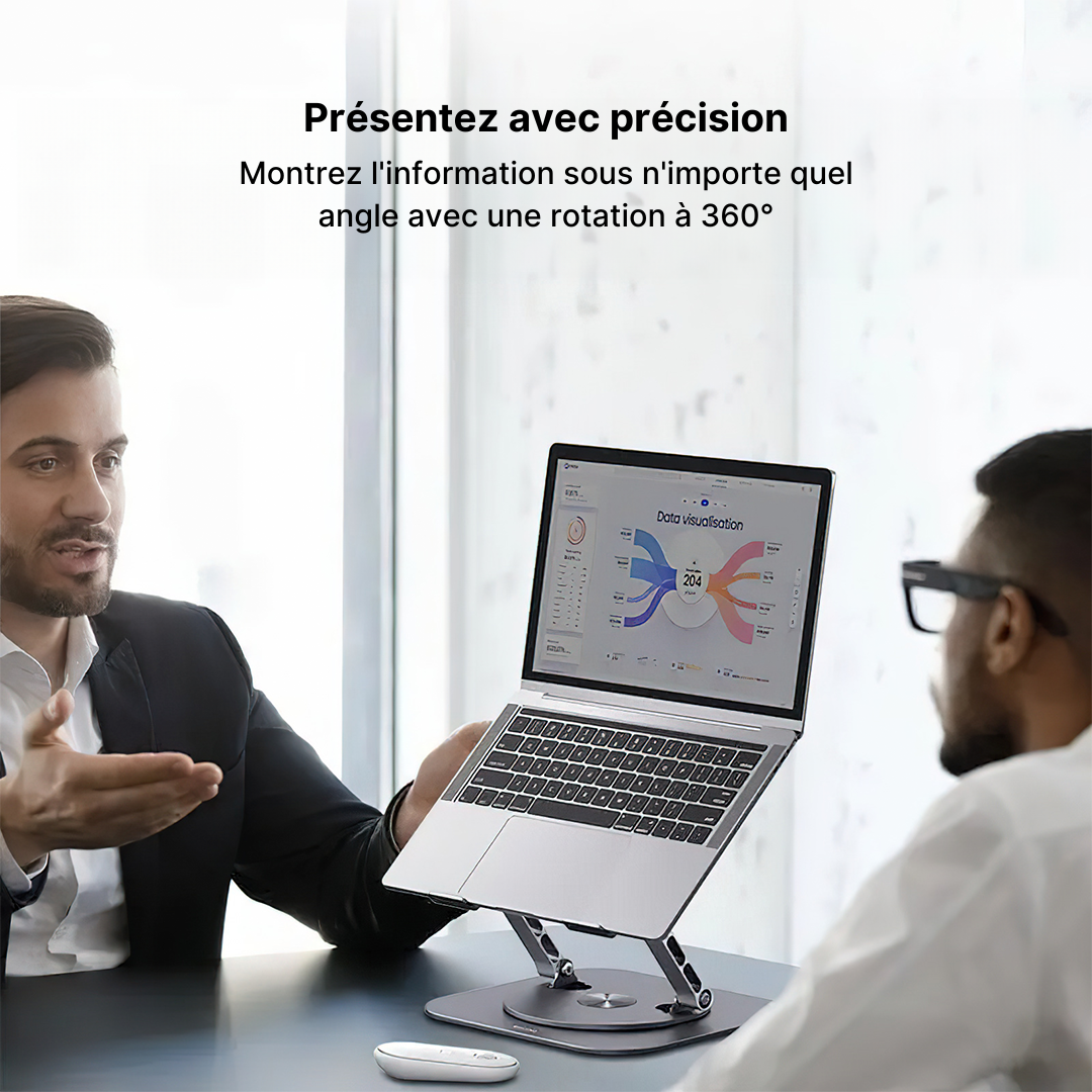 Support Ordinateur Portable Pivotant 360