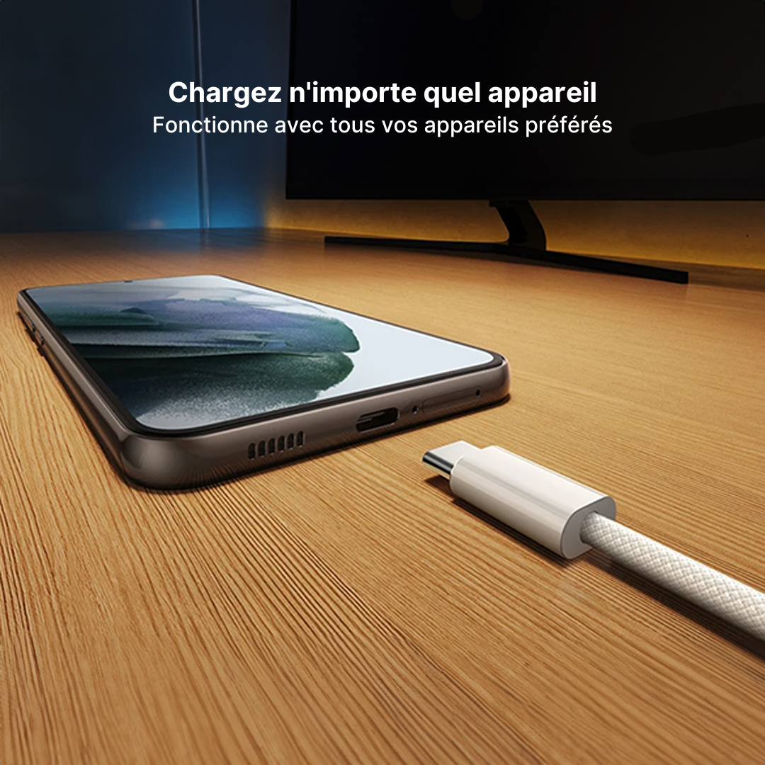 Câble Type-C vers Type-C 60W