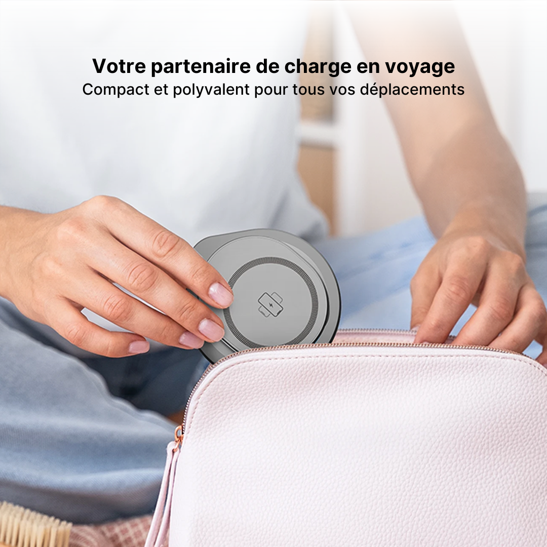 Chargeur Sans Fil Magnétique FlexCharge 3-en-1