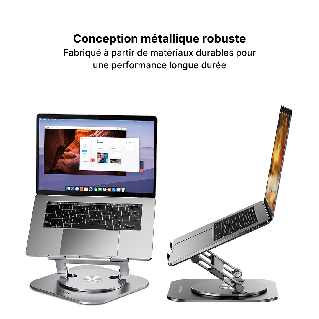 Support Ordinateur Portable Pivotant 360