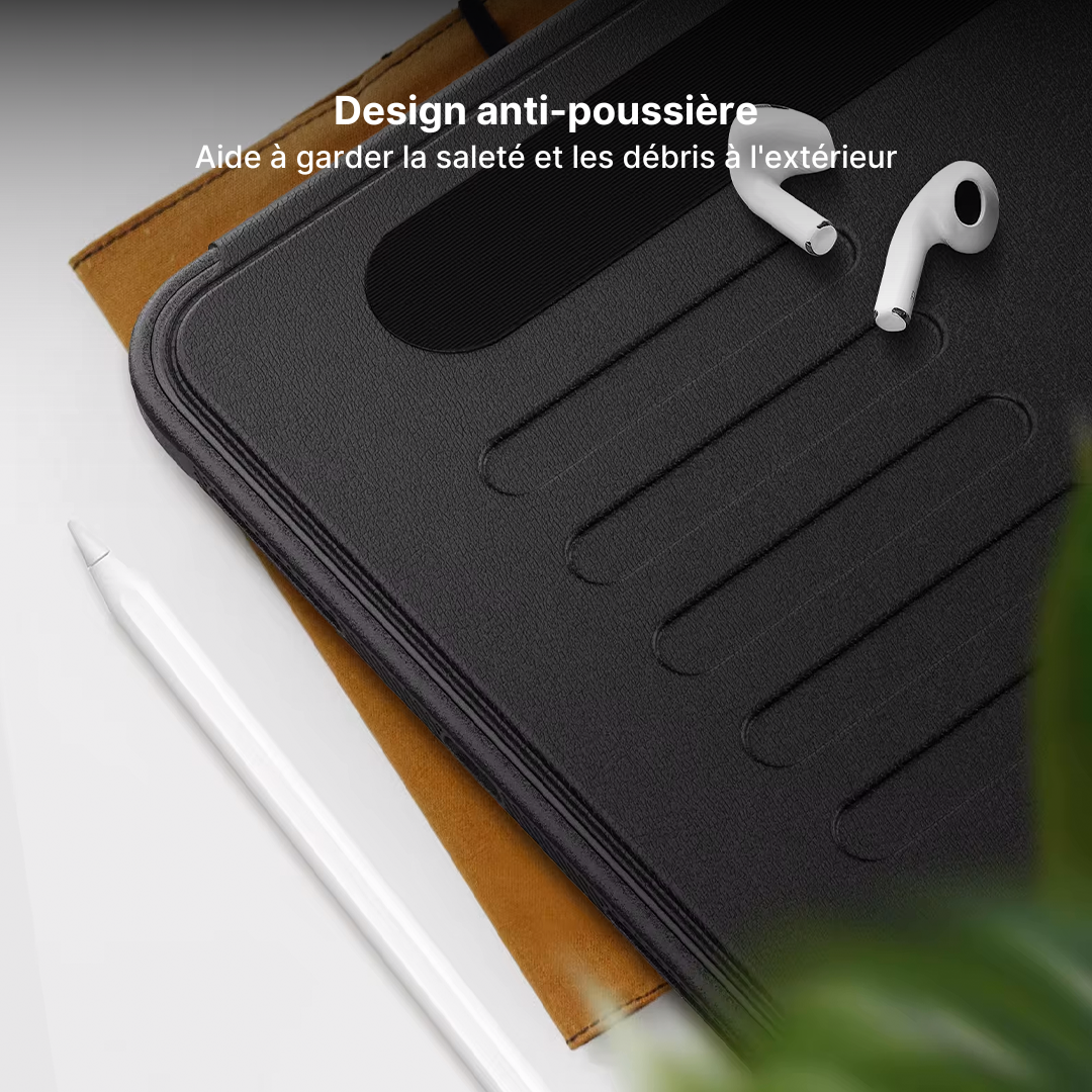Étui AirFlow Pro pour iPad avec Support Ajustable et Porte-Crayon