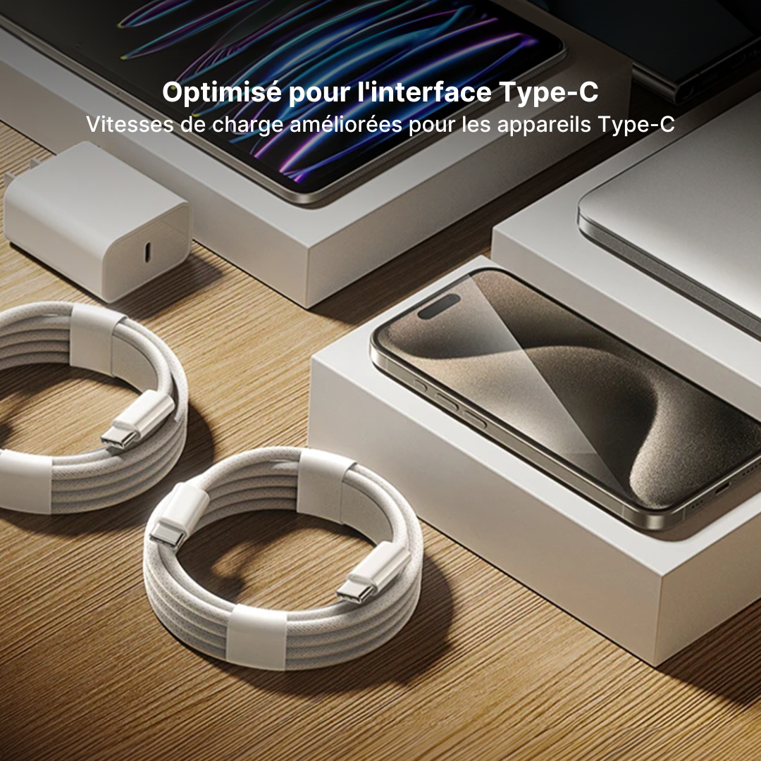Câble Type-C vers Type-C 60W