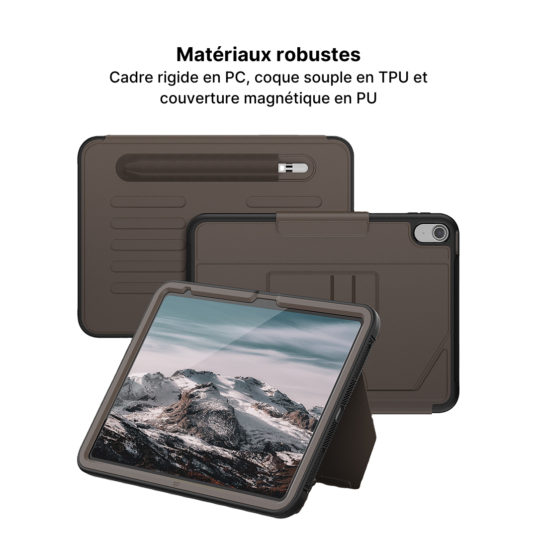 Étui AirFlow Pro pour iPad avec Support Ajustable et Porte-Crayon