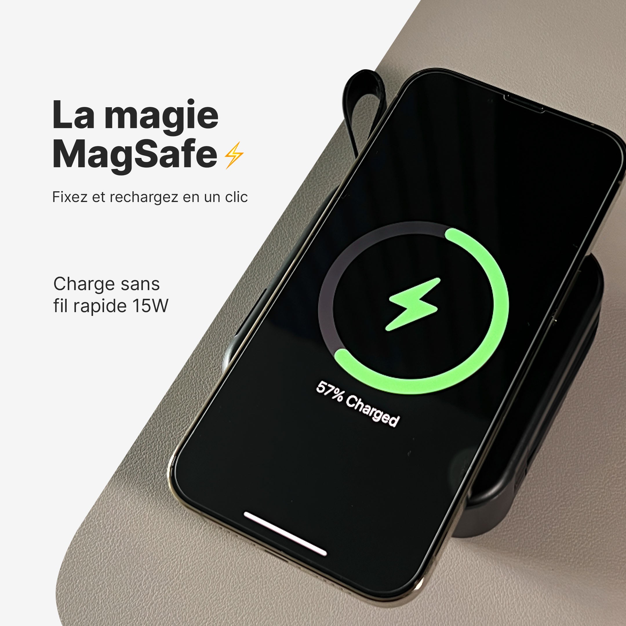 Chargeur Mural TravelBank 5-en-1 avec Station de Charge Sans Fil et Batterie Externe