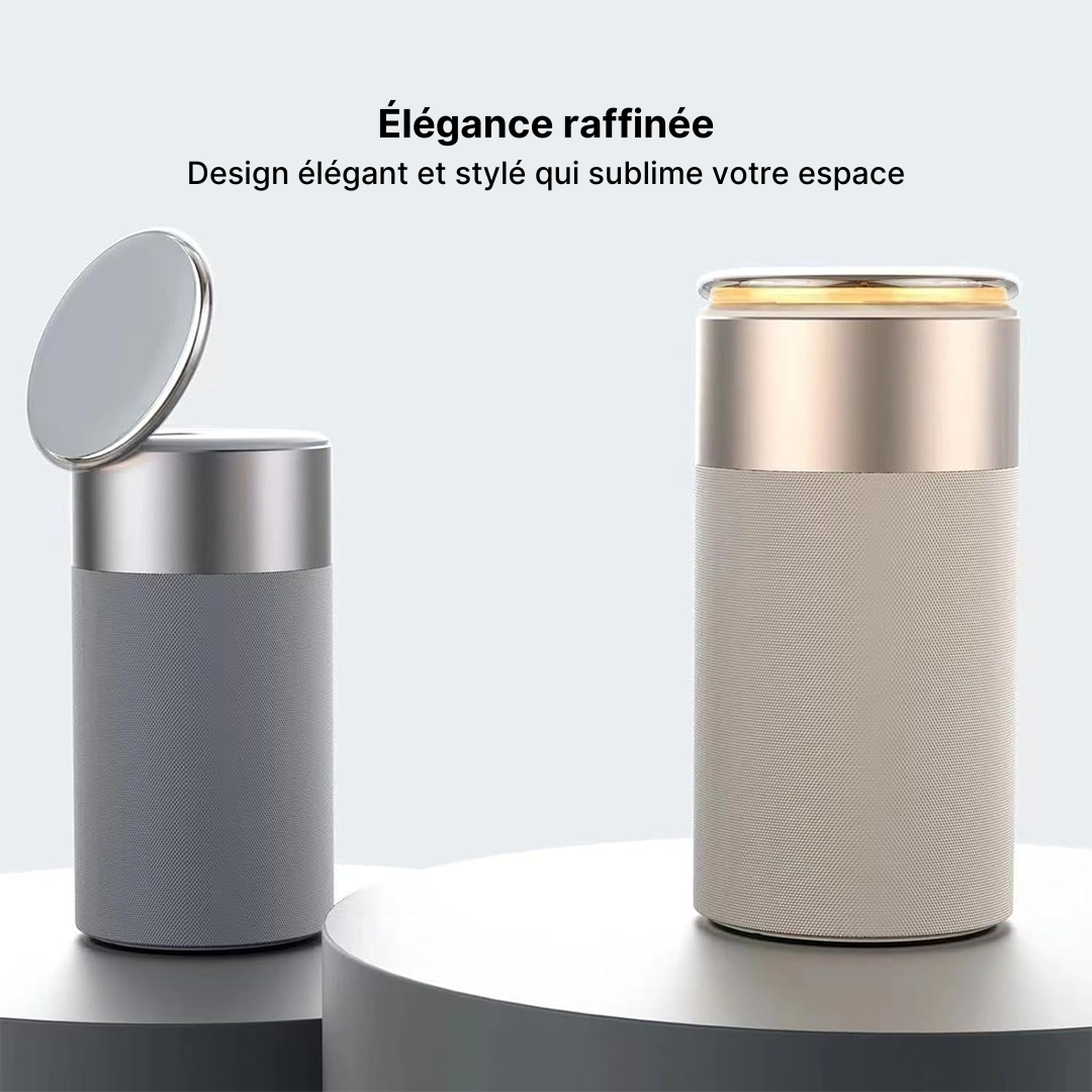 Hub de Charge Sans Fil 3-en-1, Enceinte Bluetooth et Veilleuse