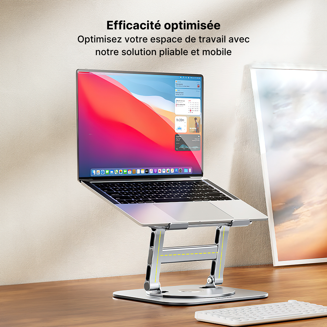 Support Ordinateur Portable Pivotant 360