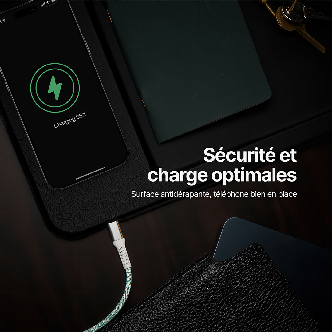 AuraHub Chargeur sans fil pour iPhone et Organisateur