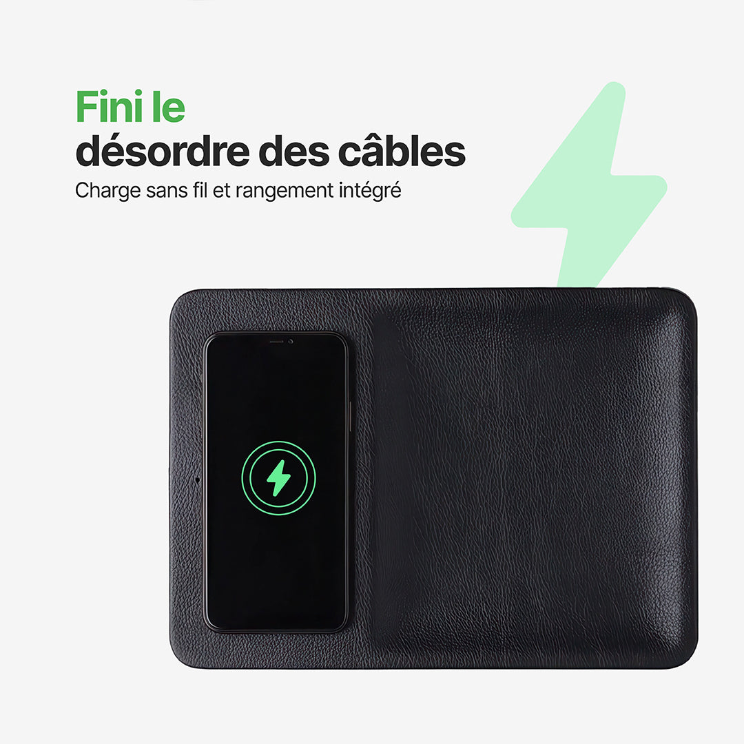 AuraHub Chargeur sans fil pour iPhone et Organisateur