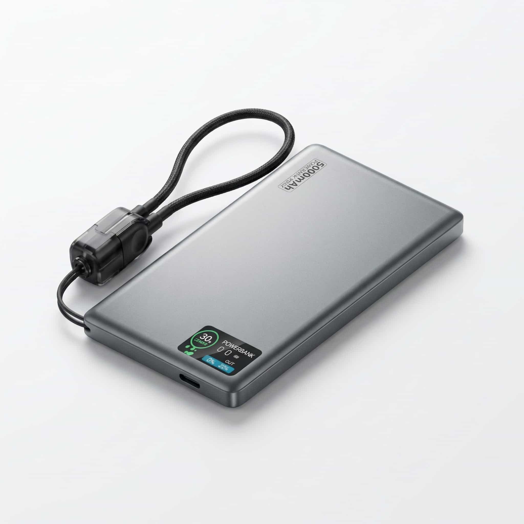 Batterie Externe Q2 Ultra-Fine 22,5 W avec Écran