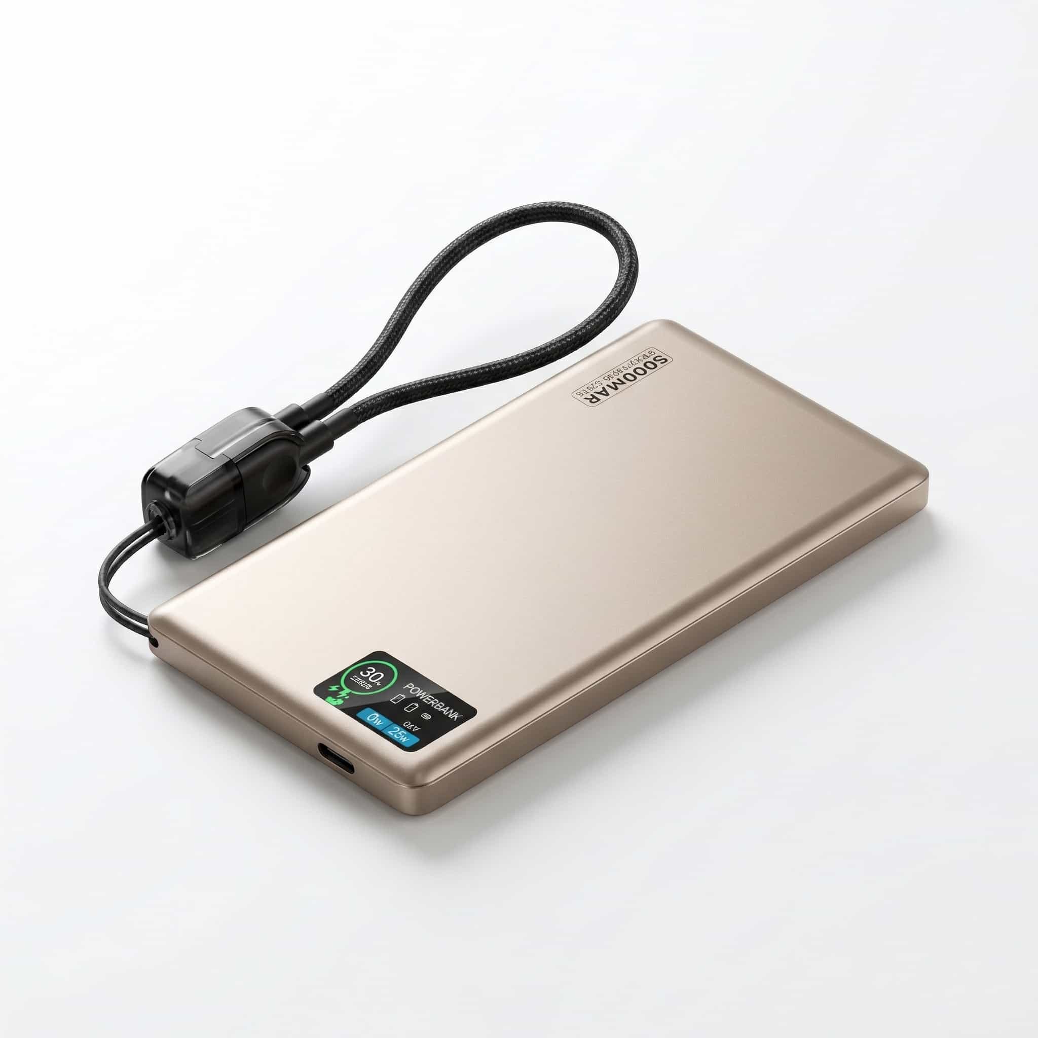 Batterie Externe Q2 Ultra-Fine 22,5 W avec Écran