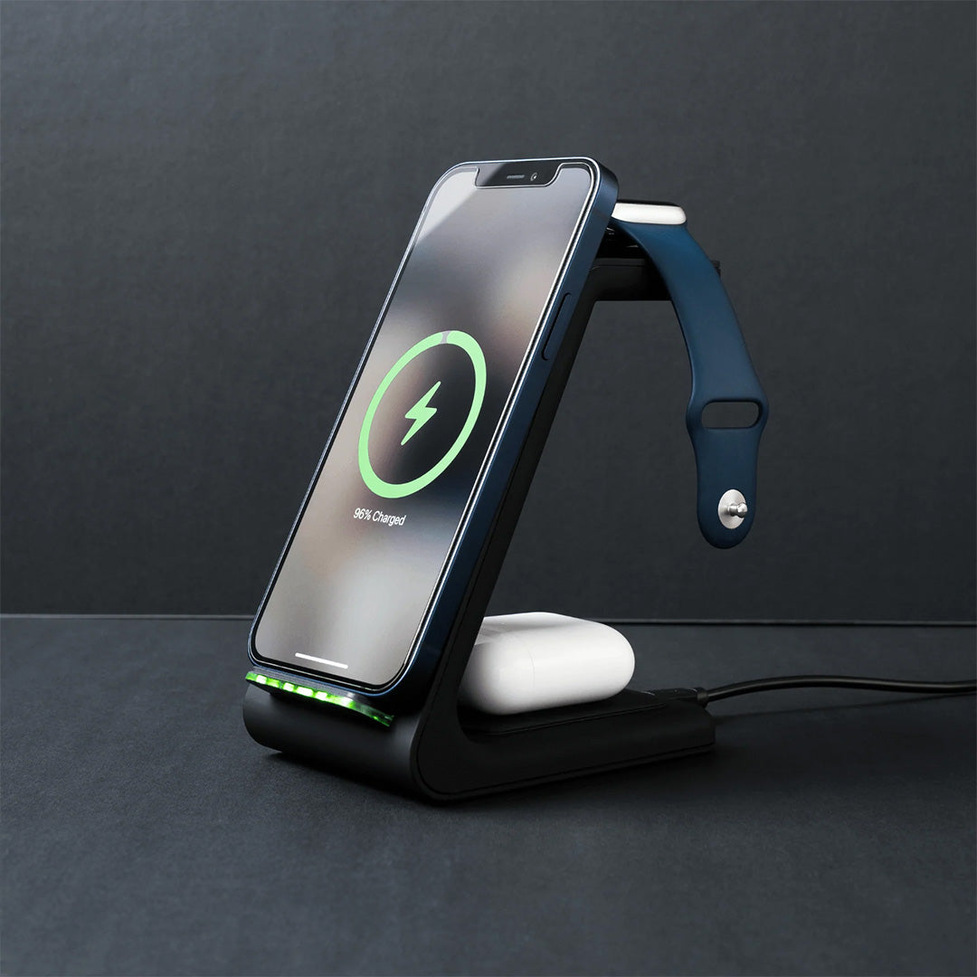 Station de Charge Sans Fil 3 en 1, Apple, Samsung, Watch, AirPods