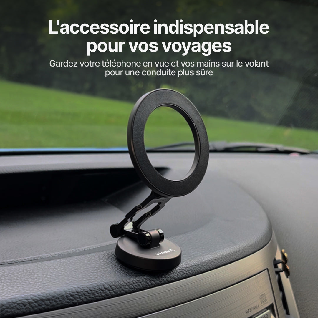 Support Téléphone Magnétique DashGrip pour Voiture avec Pied Ajustable
