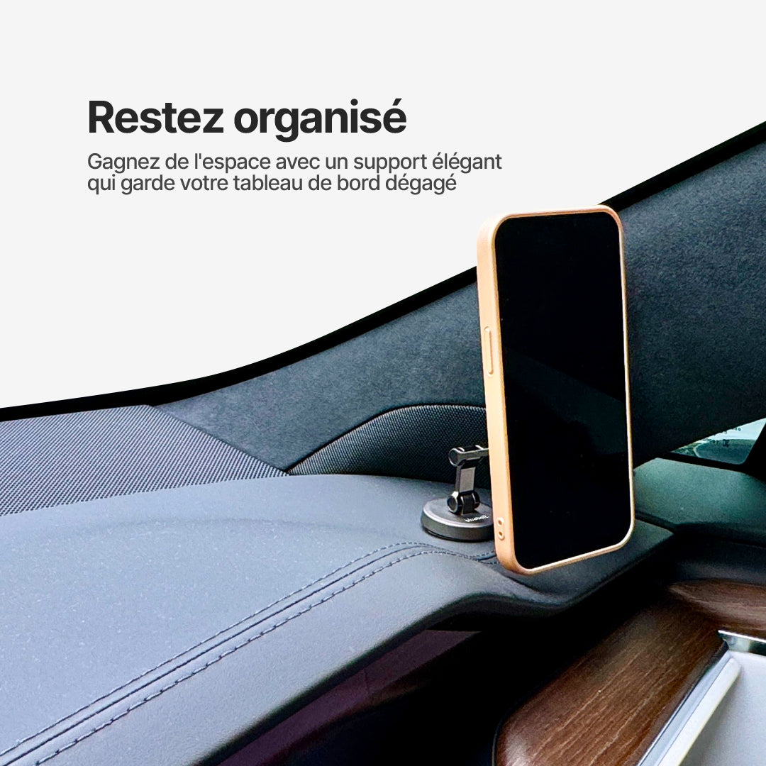 Support Téléphone Magnétique DashGrip pour Voiture avec Pied Ajustable