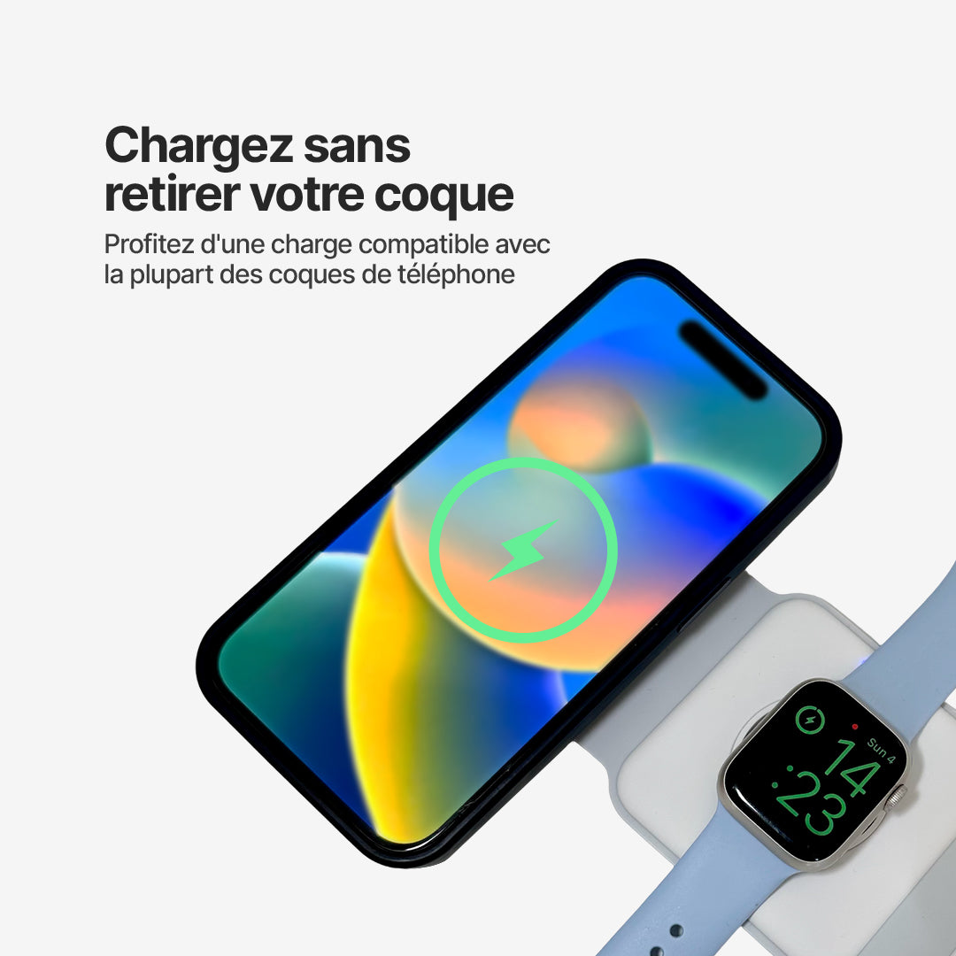 Station de Charge 3 en 1 Pliable