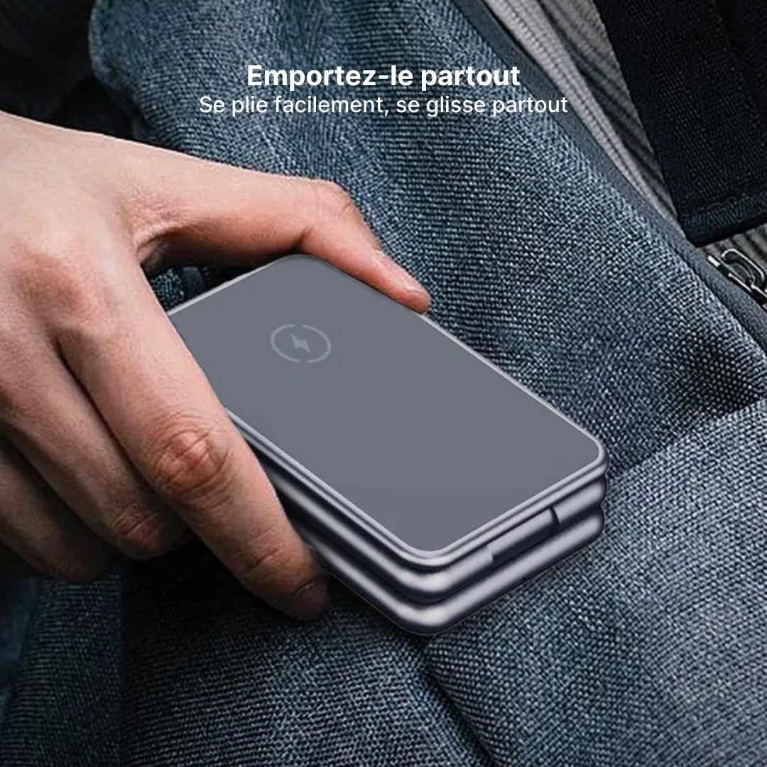 Support de Charge Sans Fil en Aluminium MagFold Pro 3-en-1