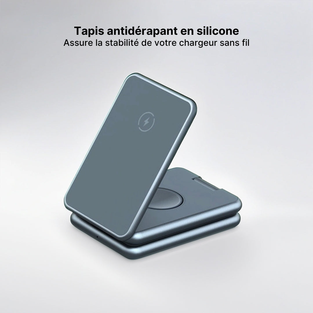 Support de Charge Sans Fil en Aluminium MagFold Pro 3-en-1