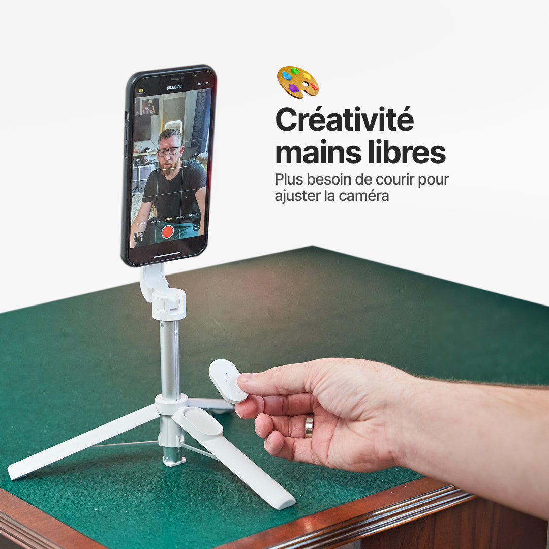 Trépied MagSafe avec Télécommande Sans Fil pour Créateurs