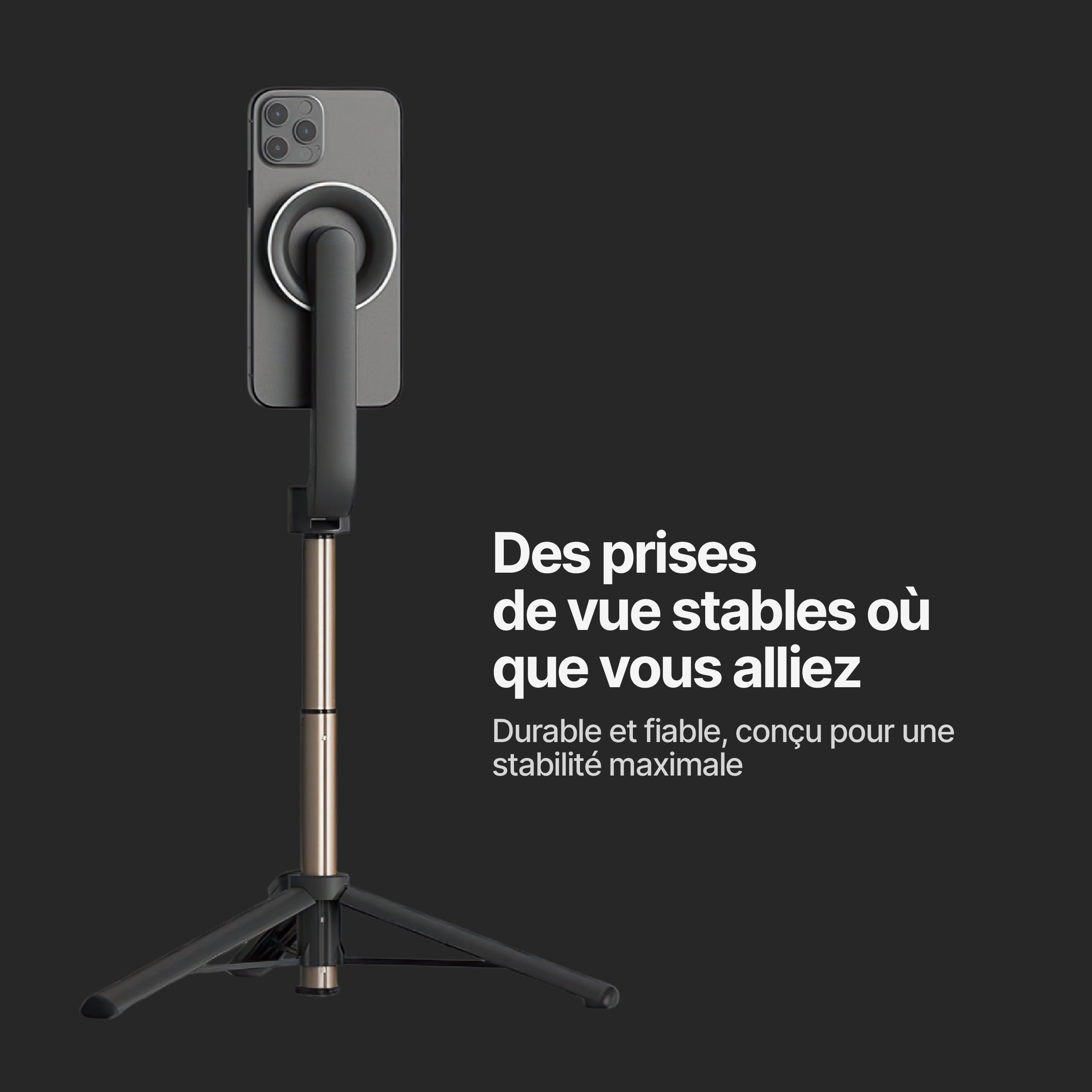 Trépied MagSafe avec Télécommande Sans Fil pour Créateurs