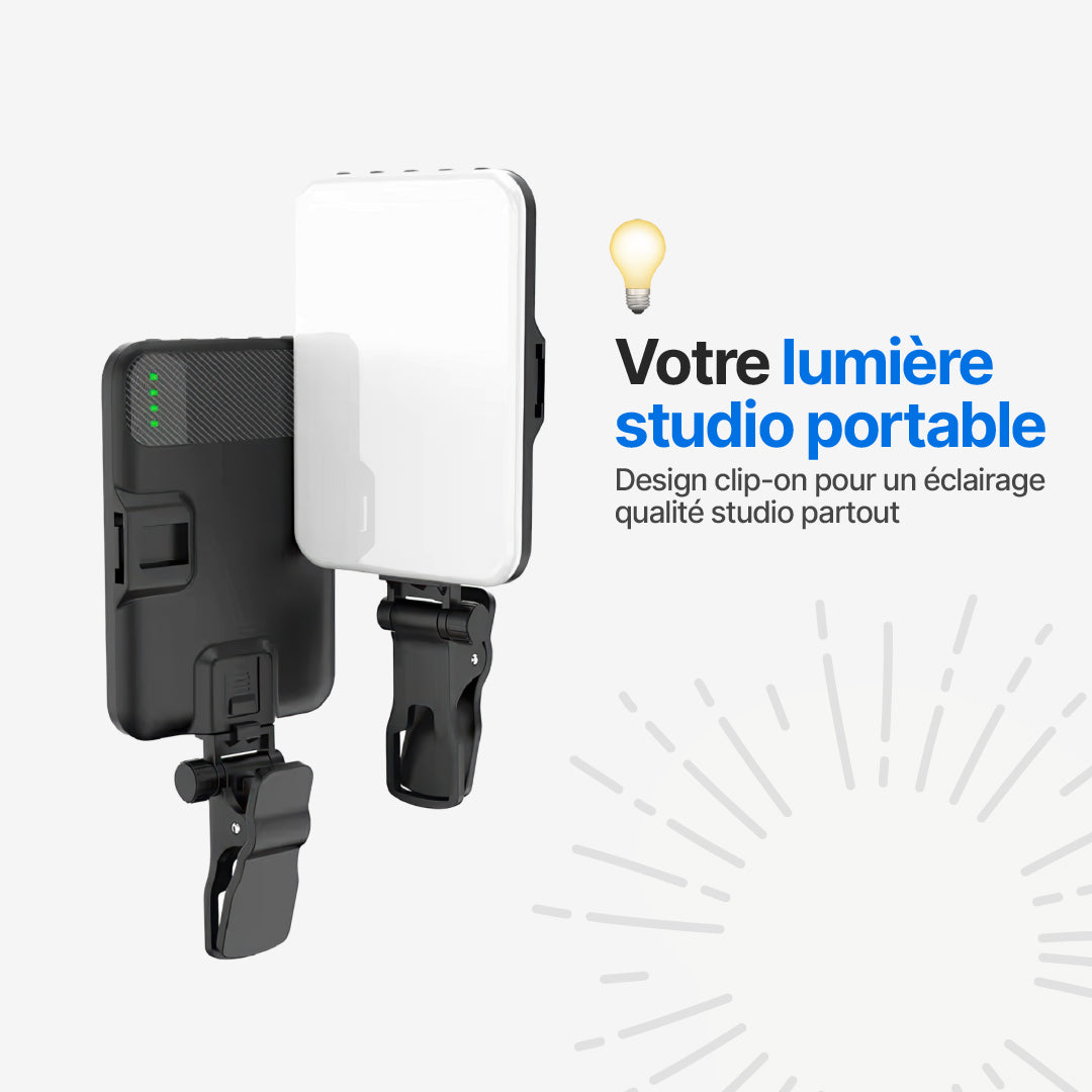 Lampe Selfie Portable avec 7 Modes de Luminosité