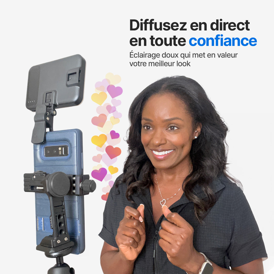 Lampe Selfie Portable avec 7 Modes de Luminosité