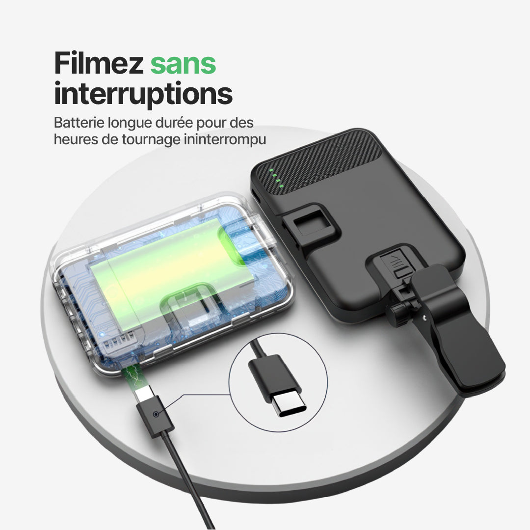 Lampe Selfie Portable avec 7 Modes de Luminosité