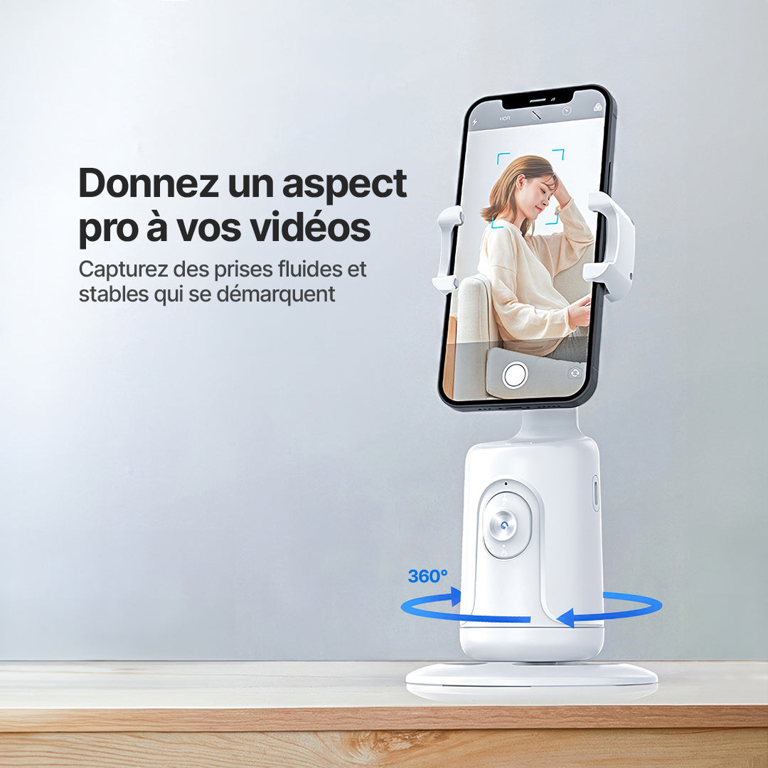 Support de Caméra Smart360 avec Suivi de Mouvement IA