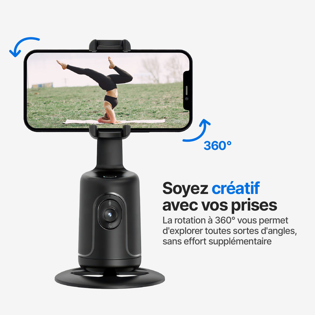 Support de Caméra Smart360 avec Suivi de Mouvement IA