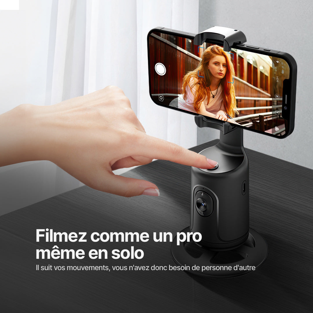 Support de Caméra Smart360 avec Suivi de Mouvement IA
