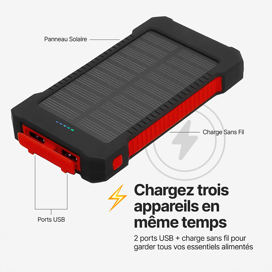SolaBank Powerbank à recharge sans fil 10000mAh