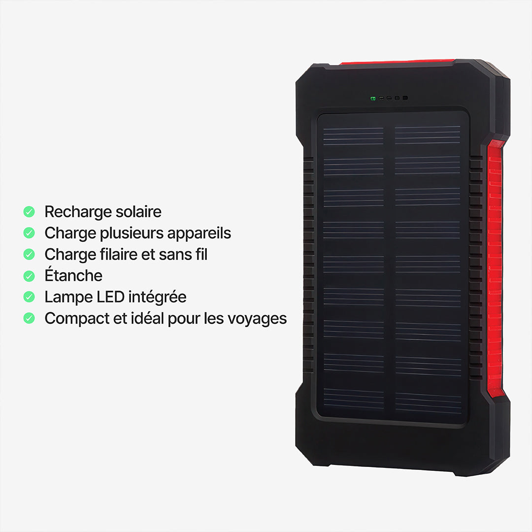 SolaBank Powerbank à recharge sans fil 10000mAh