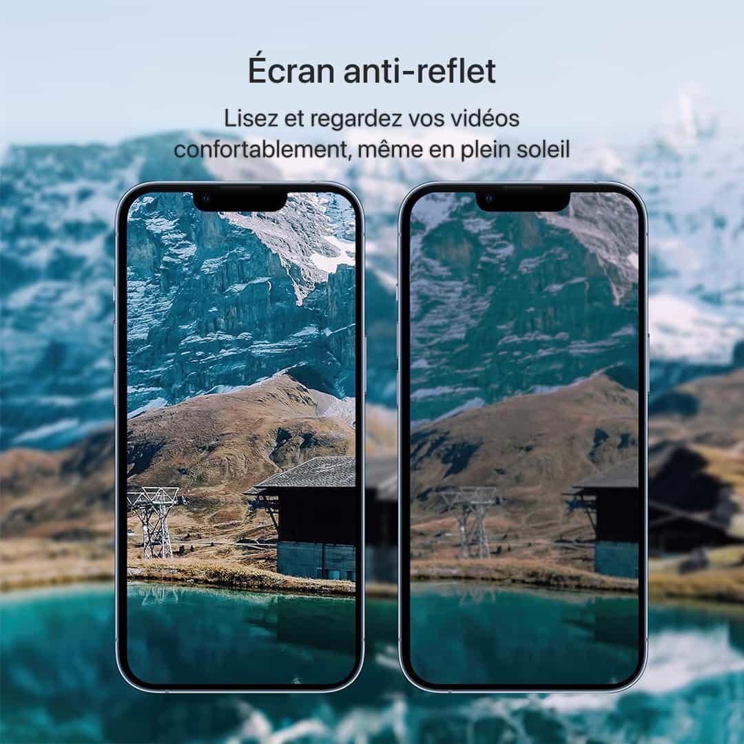 Protection d’écran en verre trempé pour iPhone