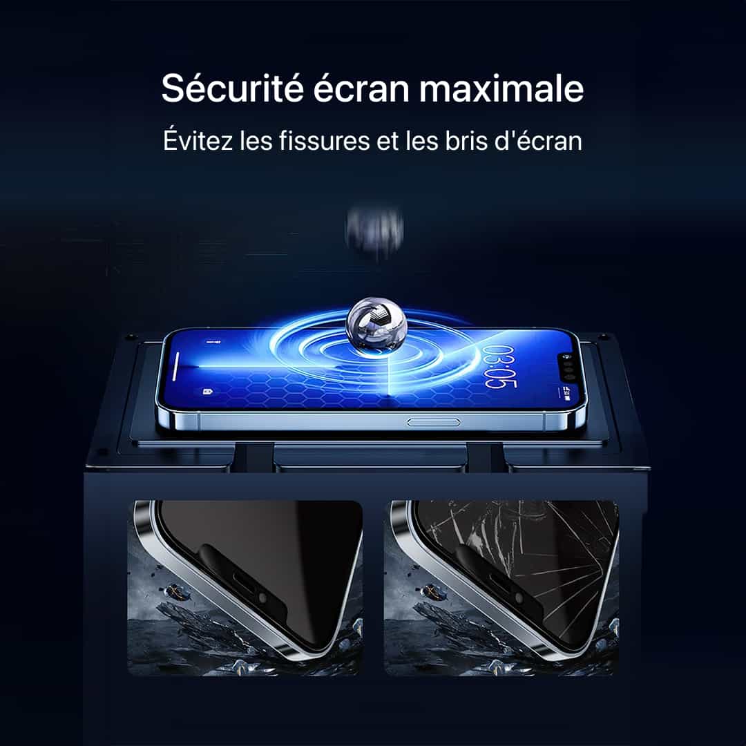 Protection d’écran en verre trempé pour iPhone