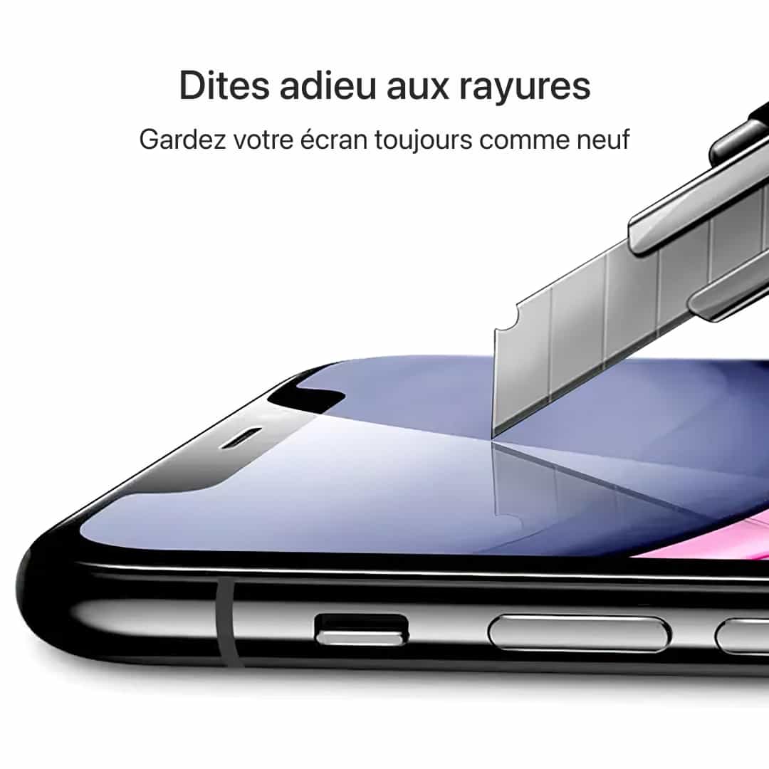 Protection d’écran en verre trempé pour iPhone