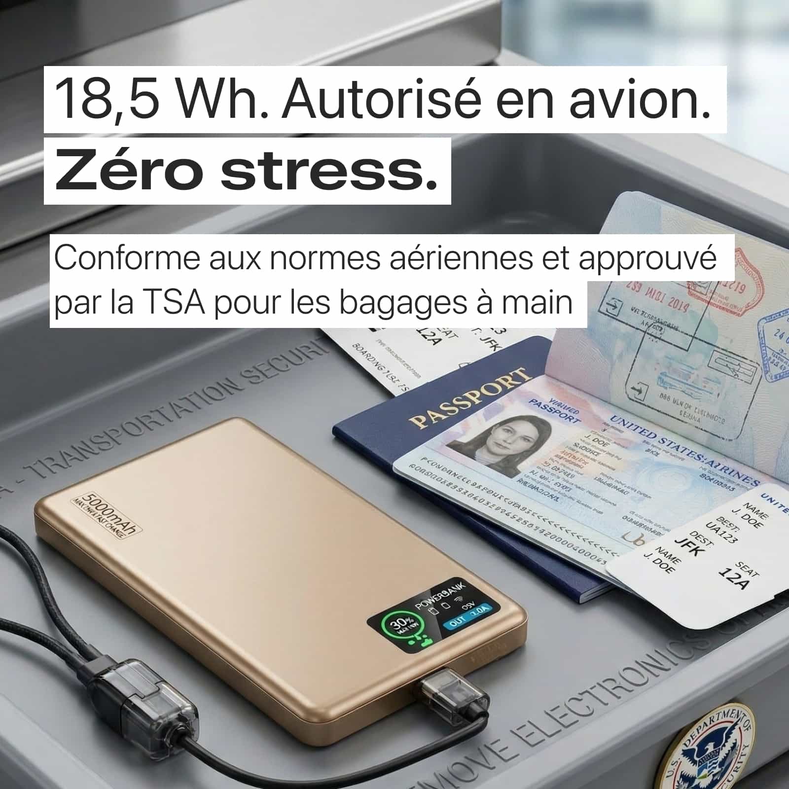 Batterie Externe Q2 Ultra-Fine 22,5 W avec Écran