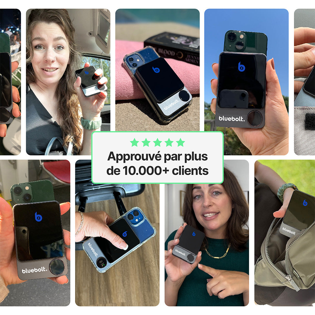 Batterie Externe Ultra Fine 20W Avec Charge Sans Fil Magnétique
