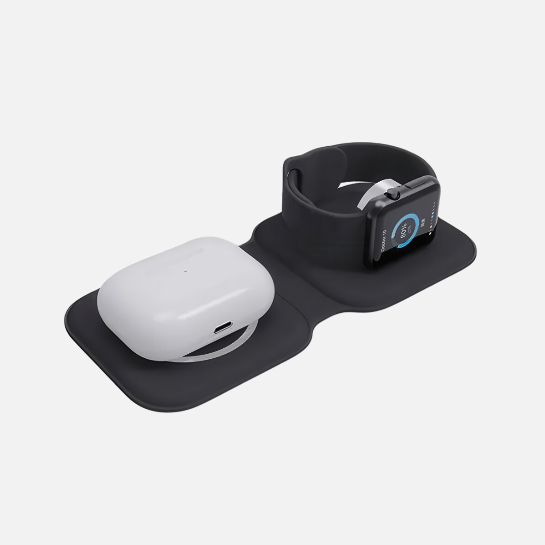 Station de Charge Sans Fil Double Pliable MagFold 2-en-1