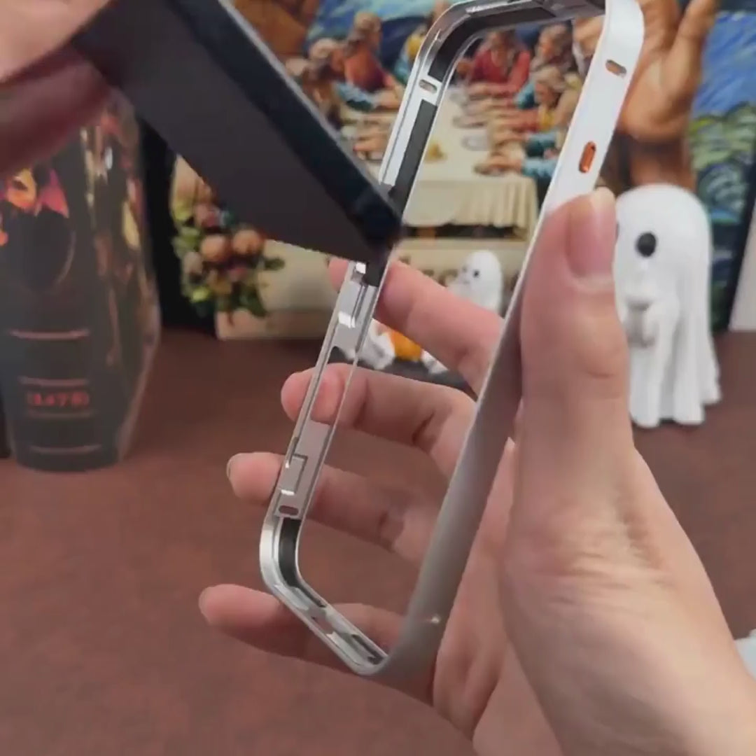 Coque iPhone Métallique avec Protection Caméra