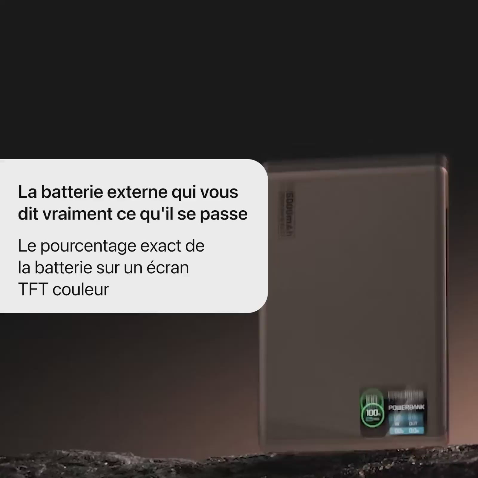 Batterie Externe Q2 Ultra-Fine 22,5 W avec Écran